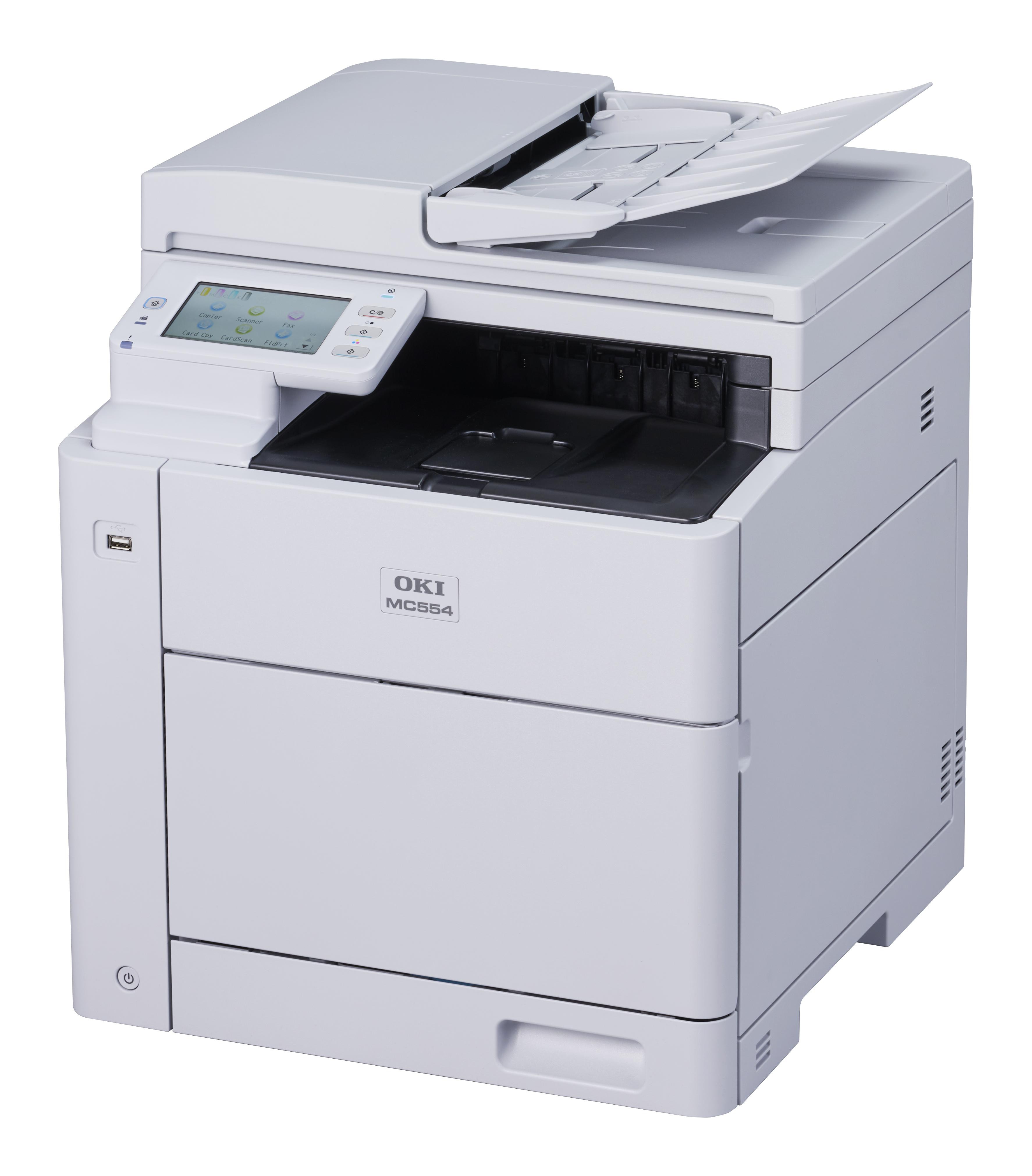 OKI MC554dn Farblaserdrucker Kopierer Scanner Fax USB LAN