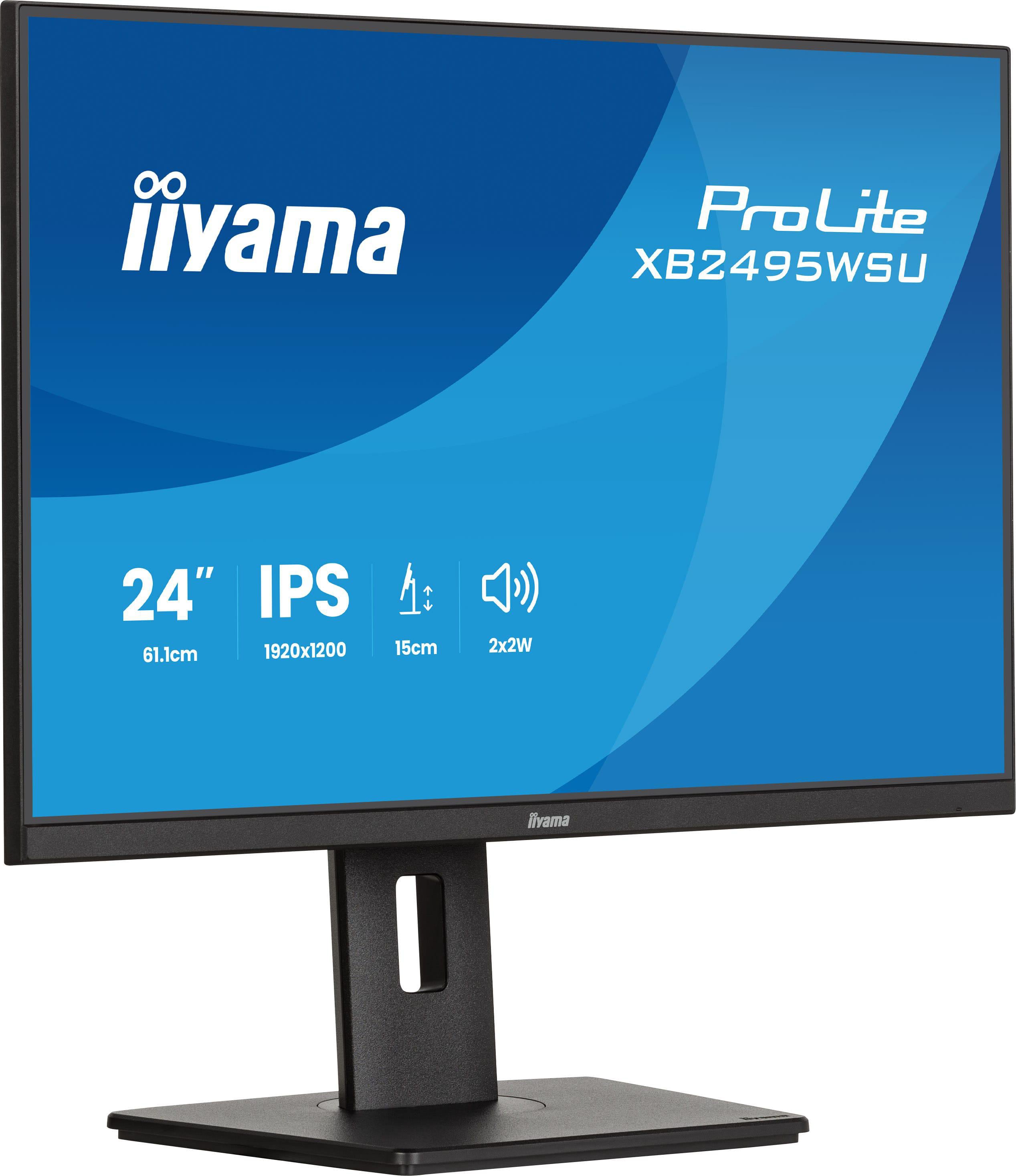 iiyama ProLite XB2495WSU-B1 24 Zoll WUXGA 16:10 100 Hz Monitor