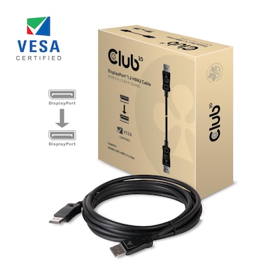 Club 3D CAC-1064 DisplayPort™ 1.2 Kabel HBR2 M/M 3m 30AWG