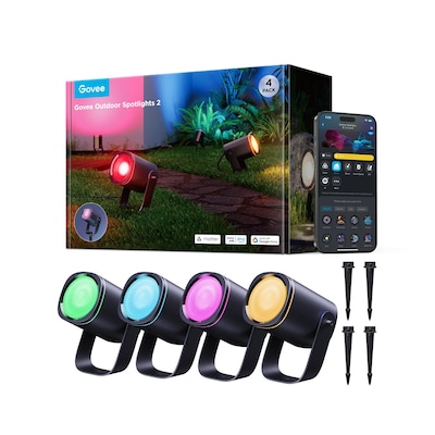 Govee RGBICWW Outdoor Spotlights 2-Stück