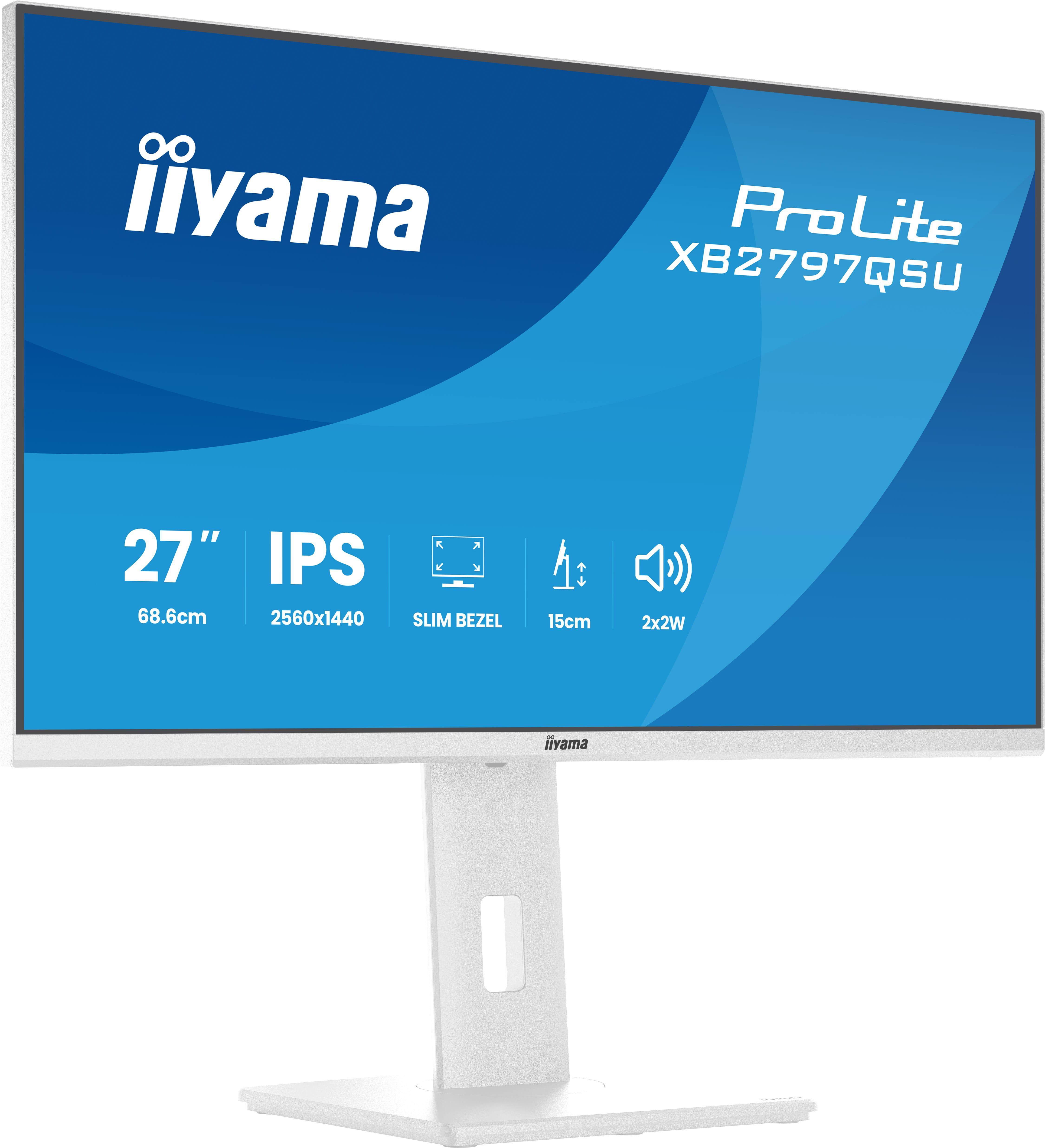 iiyama ProLite XB2797QSU-W1 27 Zoll WQHD 16:9 75 Hz Monitor