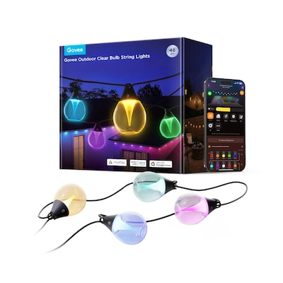Govee Lichterkette für den Außenbereich mit transparenten Lampen 15m 15 LED