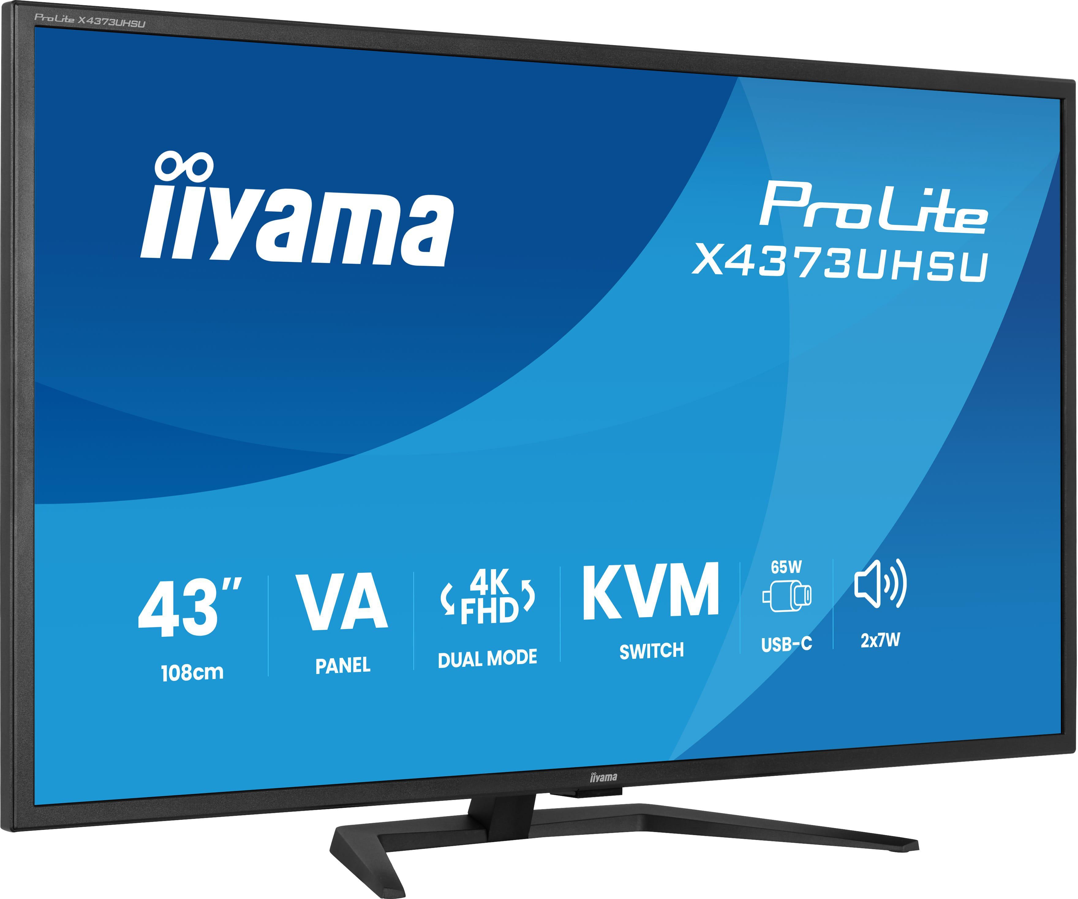 iiyama ProLite X4373UHSU-B2 43 Zoll 4K (UHD) 16:9 75 Hz Monitor