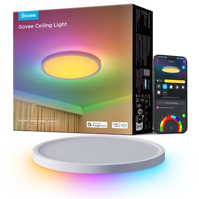 Govee smarte Deckenleuchte 30cm RGBICWW rund 28W Wi-Fi/Bluetooth Matter Alexa