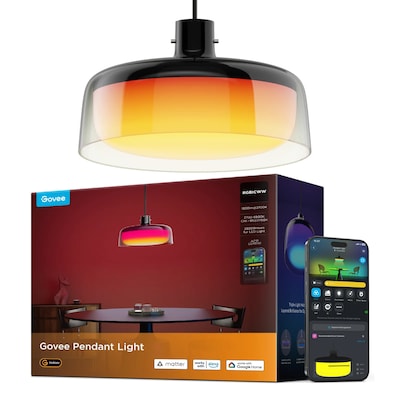 Govee smarte Hängeleuchte 30cm RGBICWW rund 28W Wi-Fi/Bluetooth Matter Alexa