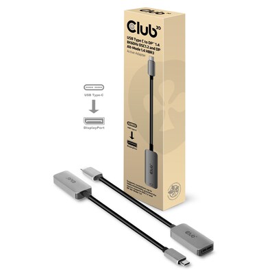Club 3D CAC-1567 USB-C® / DisplayPort™ 1.4 8K60Hz HBR3 Active Adapter
