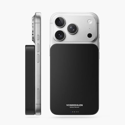Vonmählen Evergreen Mag Magnetische Powerbank 10.000 mAh Schwarz