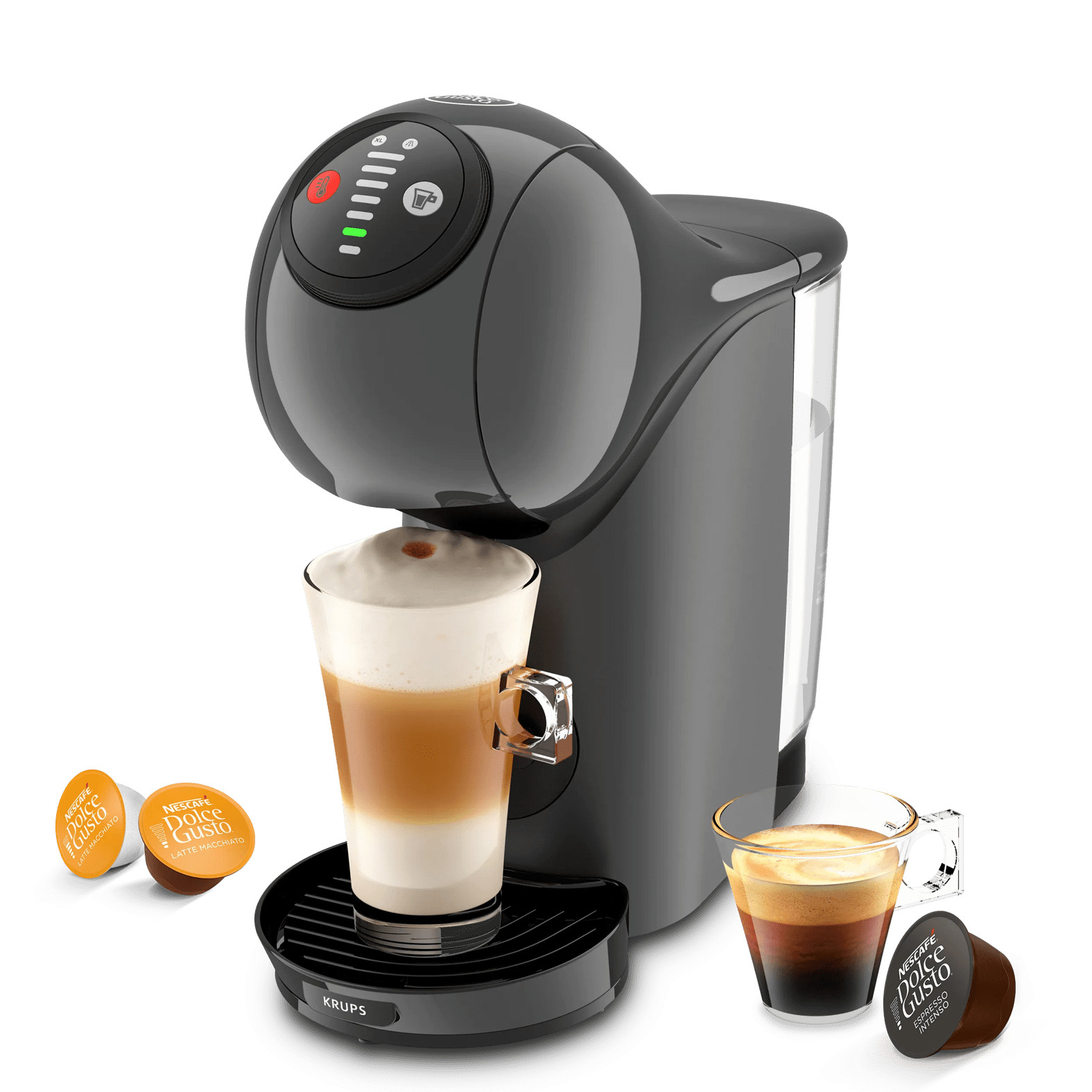 Krups Nescafé Dolce Gusto Kaffeekapselmaschine KP243B Genio S Anthrazit