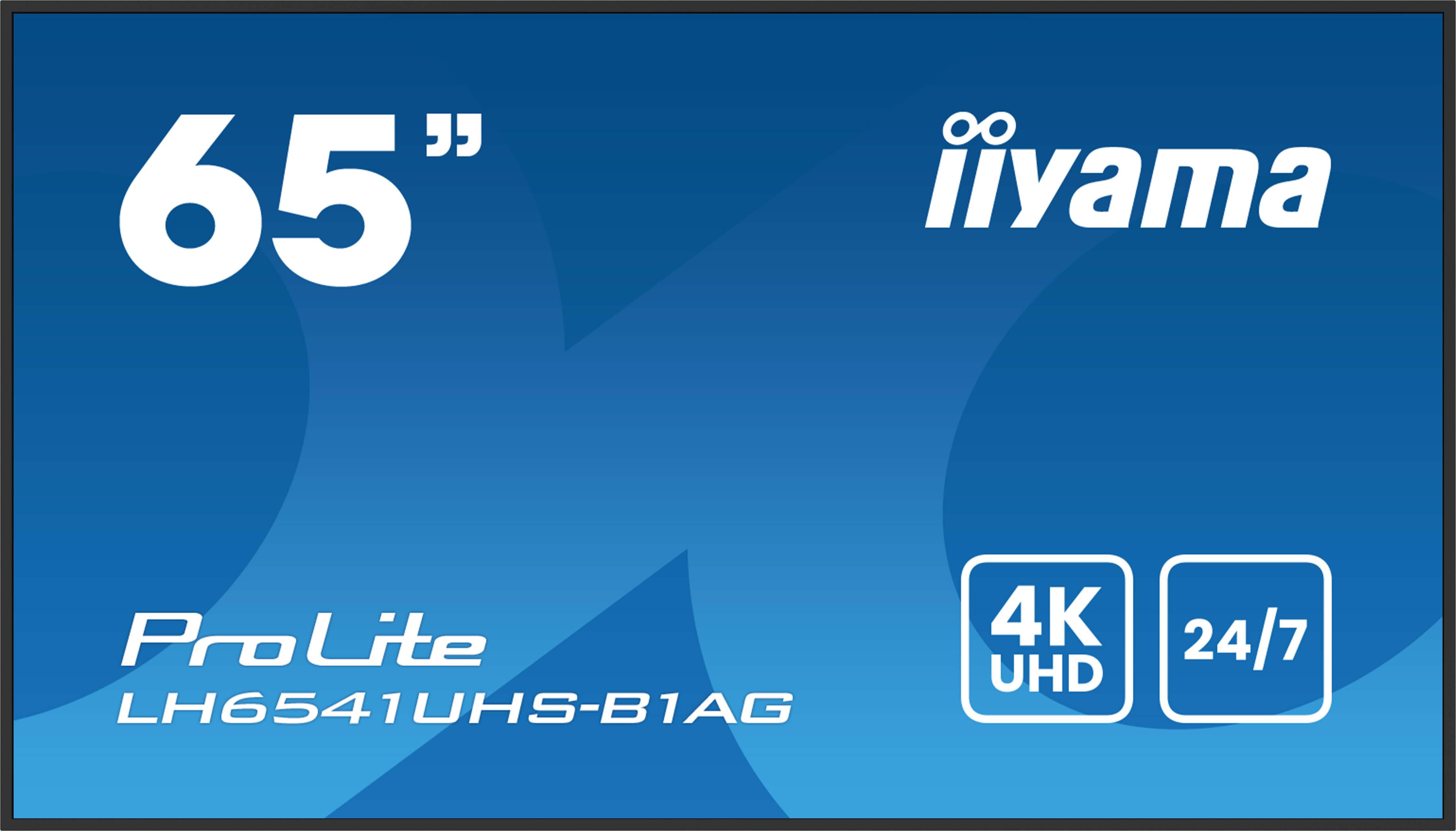 iiyama ProLite LH6541UHS-B1AG 163,8cm (64,5") 4K Digital Signage Monitor HDMI