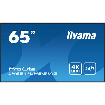 iiyama ProLite LH6541UHS-B1AG 163,8cm (64,5") 4K Digital Signage Monitor HDMI