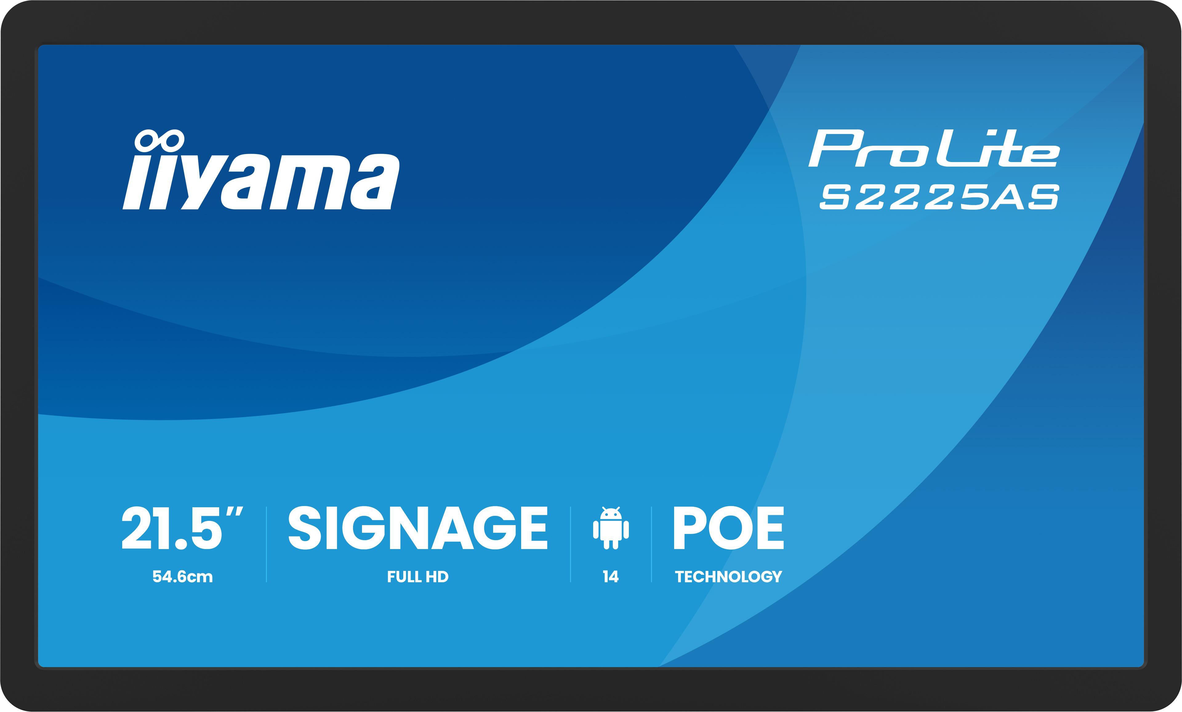 iiyama ProLite S2225AS-B1P 54.6cm (21.5") FHD Monitor HDMI/USB-C