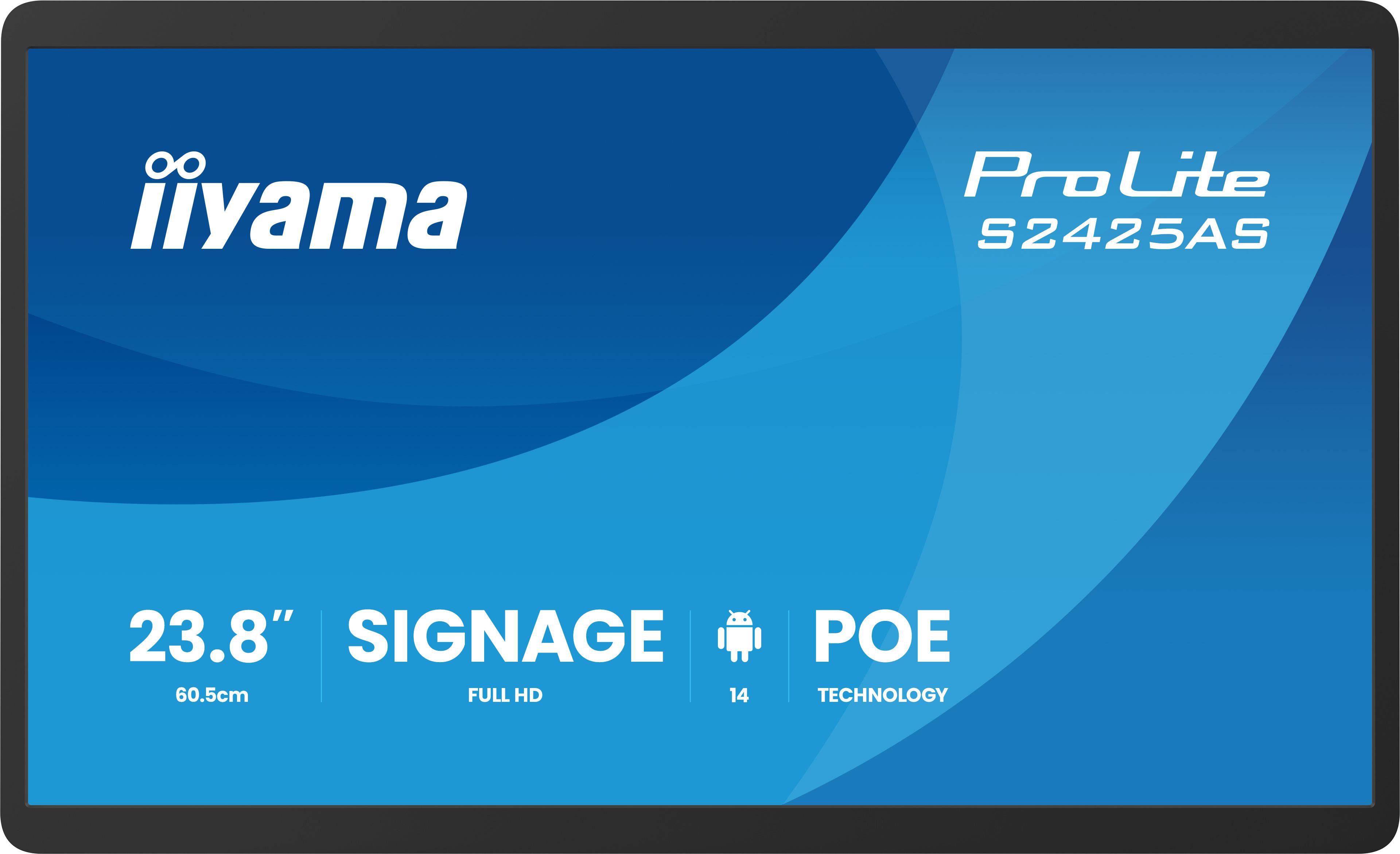 iiyama ProLite S2425AS-B1P 60.5cm (23.8") FHD Monitor HDMI/USB-C
