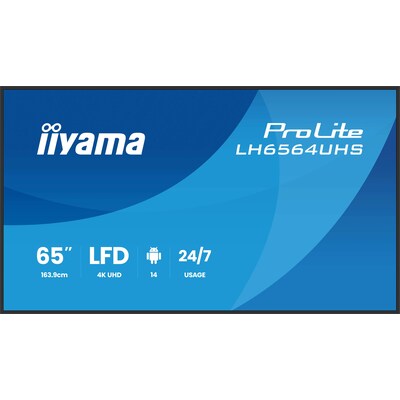 iiyama ProLite LH6564UHS-B1AG 165,1cm (65") 4K UHD Monitor HDMI/USB-C