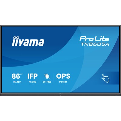 iiyama ProLite TN8605A-B1AG 217,4cm (85,6") 4K UHD Touch Monitor DP/HDMI/USB-C