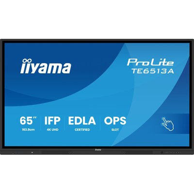 iiyama ProLite TE6513A-B2AG 163,8cm (64,5") 4K UHD Touch Monitor HDMI/DP/USB-C