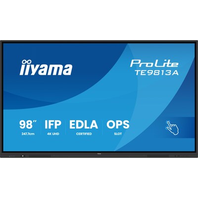 iiyama ProLite TE9813A-B2AG 247,7cm (97,5") 4K UHD Touch Monitor HDMI/DP/USB-C