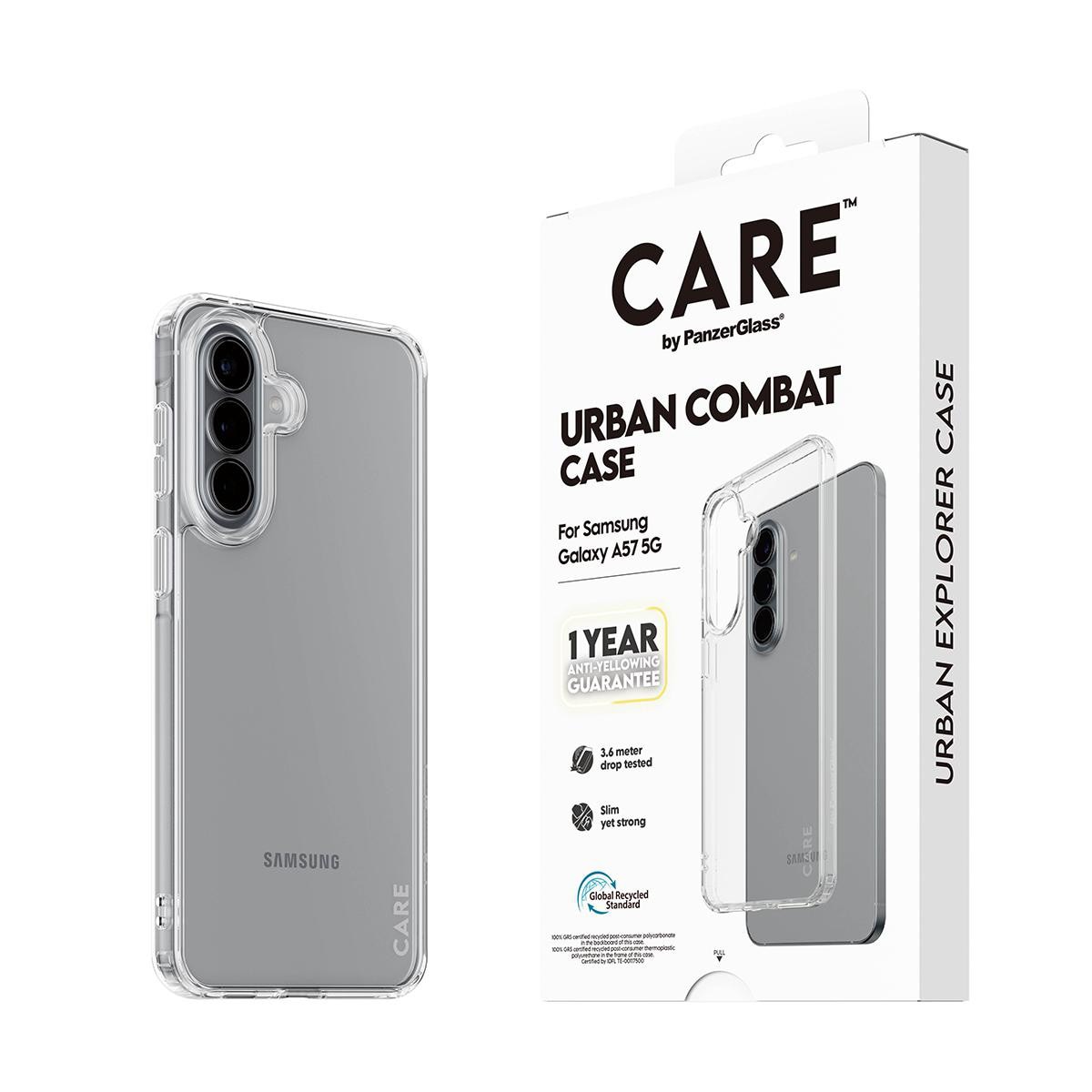 CARE by PanzerGlass Urban Combat Case Transparent für Samsung Galaxy A57 5G