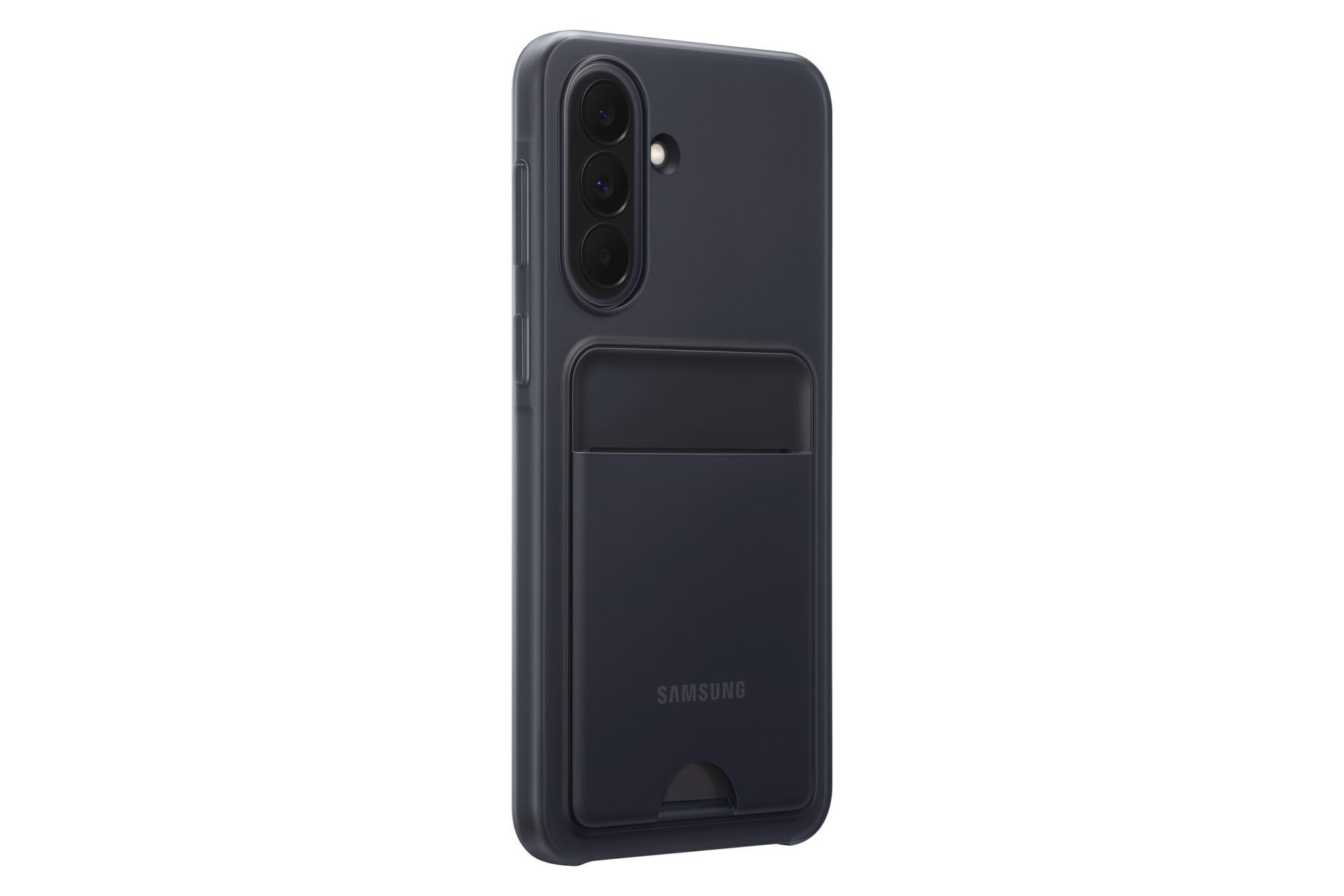 Samsung Card Slot Case EF-OA376TBEGWW für Galaxy A37, schwarz, Schutzhülle mit Kartenfach