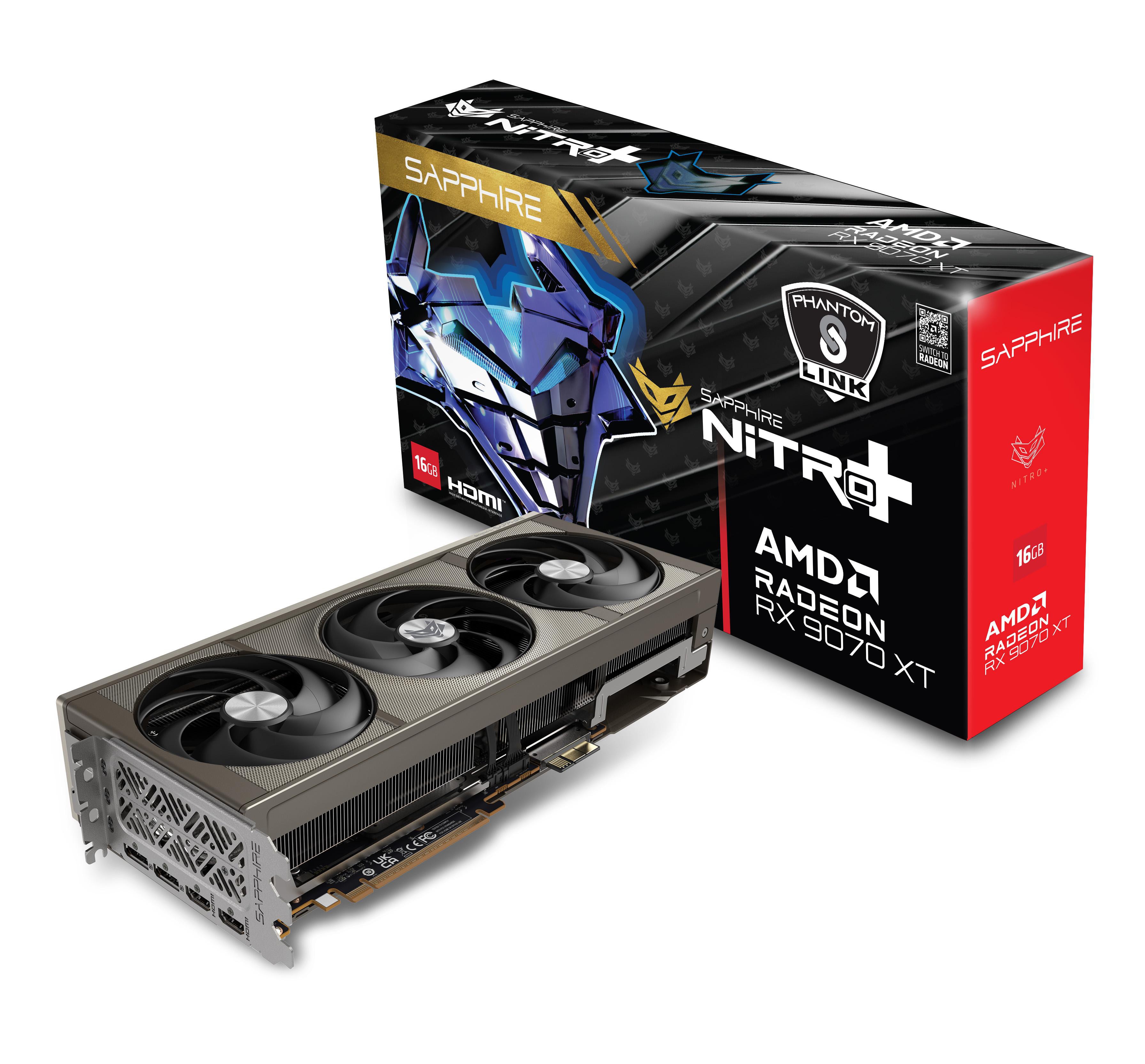 SAPPHIRE NITRO+ AMD Radeon RX 9070 XT PhantomLink Edition 16GB GDDR6