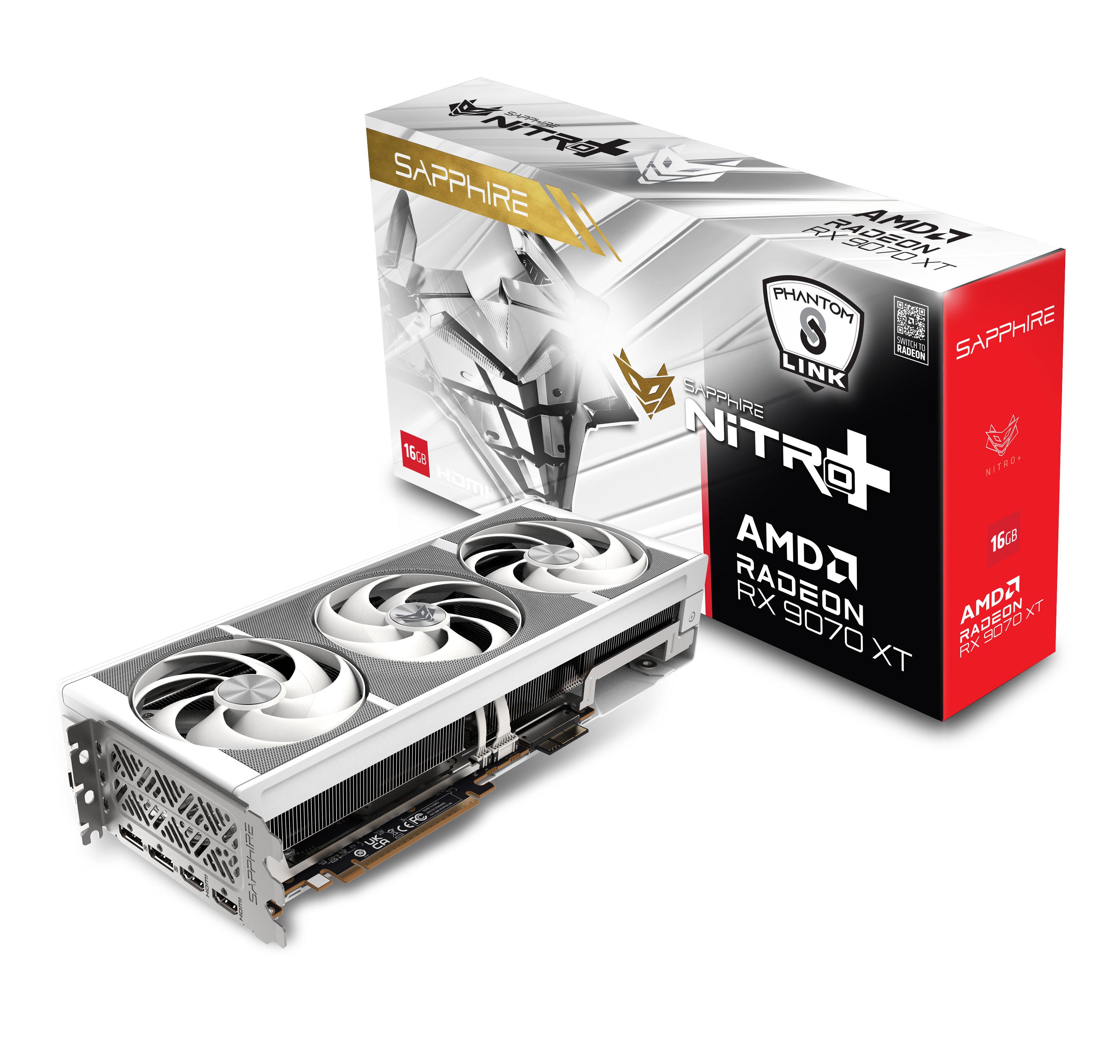 SAPPHIRE NITRO+ AMD Radeon RX 9070 XT PhantomLink Polar Edition 16GB GDDR6