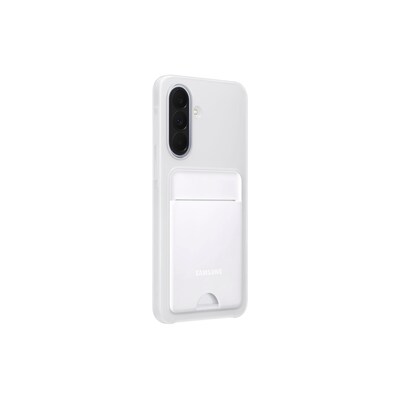 Samsung Card Slot Case EF-OA376TJEGWW für Galaxy A37, hellgrau, Schutzhülle mit Kartenfach