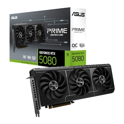 Image of ASUS PRIME GeForce RTX 5080 OC PRIME-RTX5080-O16G-EVO Grafikkarte 16GB GDDR7, 1xHDMI, 3xDP
