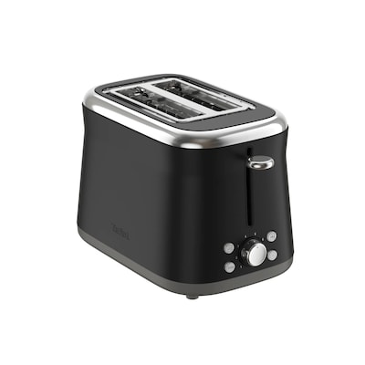Tefal TT7208 Collection Doppelschlitz-Toaster Retro-Edelstahl Schwarz