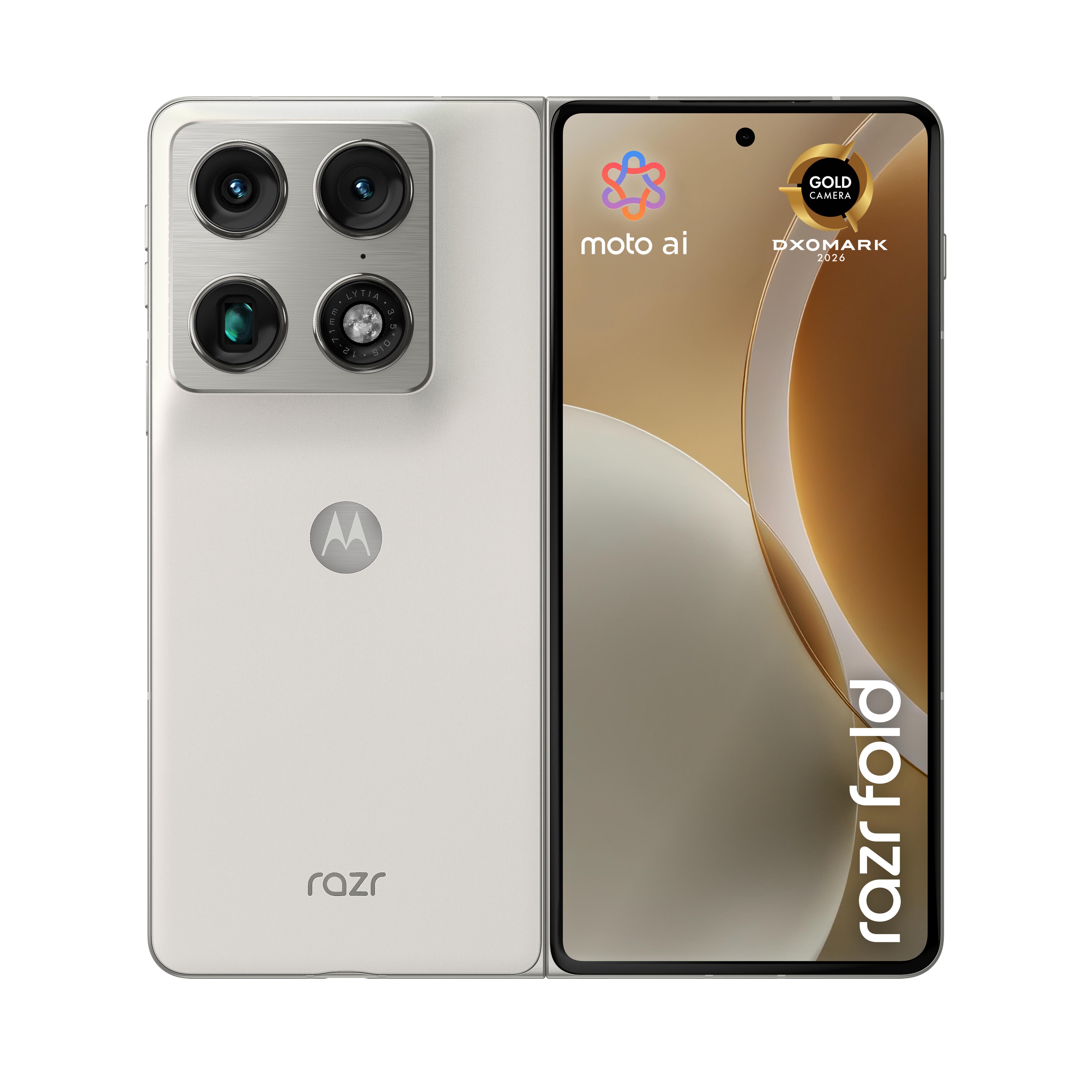 Motorola Razr Fold 5G 16/512 GB Android 16 Dual SIM Smartphone Lily White