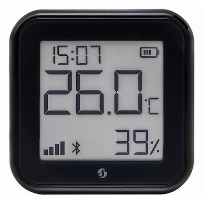 Shelly H&T Gen3 WLAN-Temperatur- & Feuchtigkeitssensor Schwarz