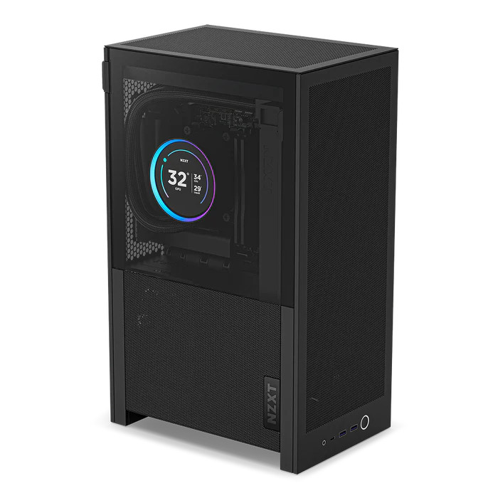 NZXT H2 Flow Gaming PC Gehäuse Midi-Tower Black Seitenfenster
