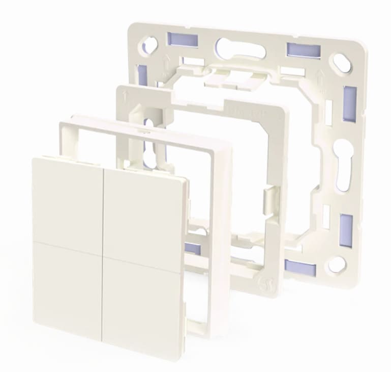 Shelly BLU Wall Switch 4 Adapter Legrand & Shelly