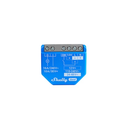Shelly 1 Gen4 Unterputz Relais max 16A 1 Kanal WLAN, Zigbee, Matter, Bluetooth