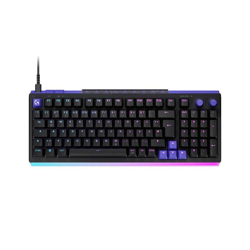 Logitech G G512 X 98 Gaming-Tastaur Schwarz, Dual-Swap, RGB, kabelgebunden, 8000 Hz Abtastrate