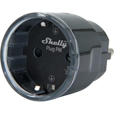 Shelly Plug PM Gen3 Black Zwischenstecker Leistungsmessung bis 16A WLAN BT schwarz