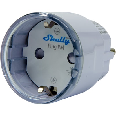 Shelly Plug PM Gen3 white Zwischenstecker Leistungsmessung bis 16A WLAN BT weiß