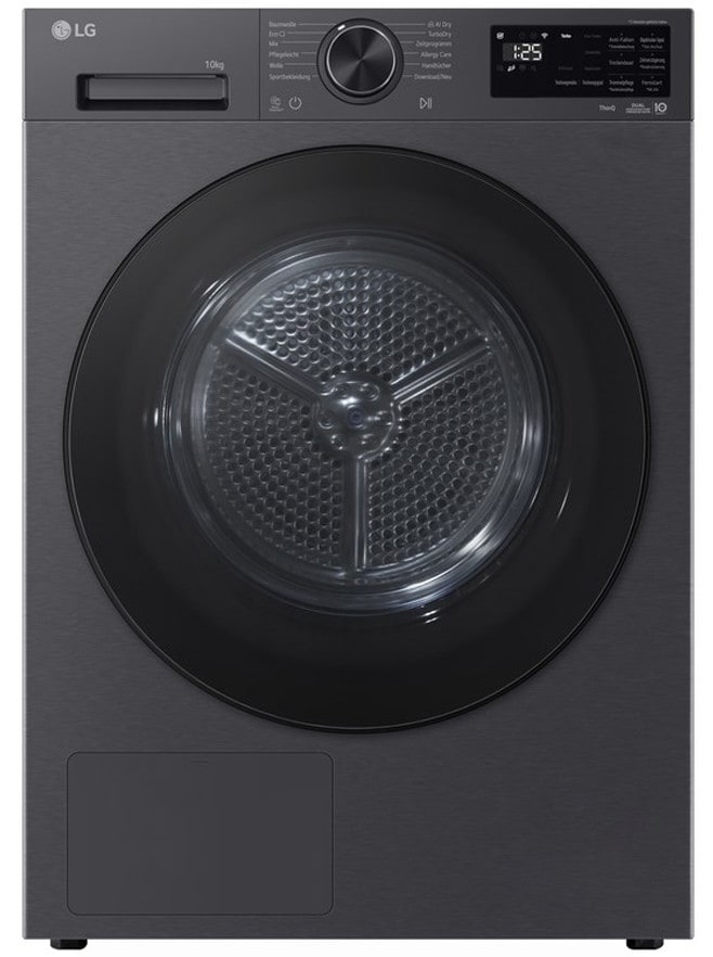 Lg Unisex Schwarz Wärmepumpentrockner "Rt10x7b", Energieeffizienz: C (A-G), Grau (Schwarz), B:60cm H:85cm T:66cm, Trockner, Topseller - Image 5