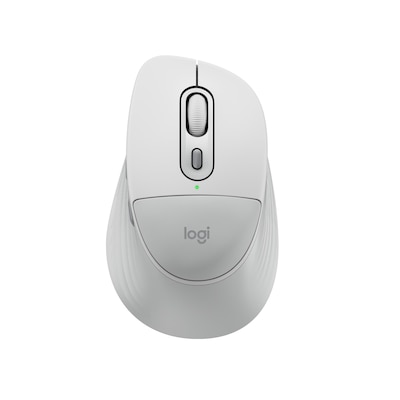 Logitech Signature Comfort Plus M850 L Weiß, kabellose Bluetooth-Maus mit Handballenkissen, Anpassbar via Logi Options+