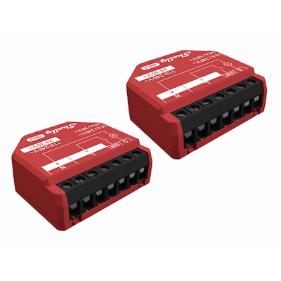 Shelly 1PM Gen3 Unterputz Relais max 16A 1 Kanal WLAN, Bluetooth, Smart-Schalter 2er Pack