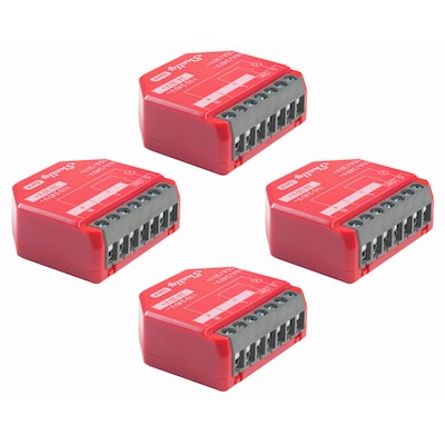 Shelly 1PM Gen4 Unterputz Relais max 16A 1 Kanal WLAN, Bluetooth, Matter, Zigbee Smart-Schalter 4er Pack