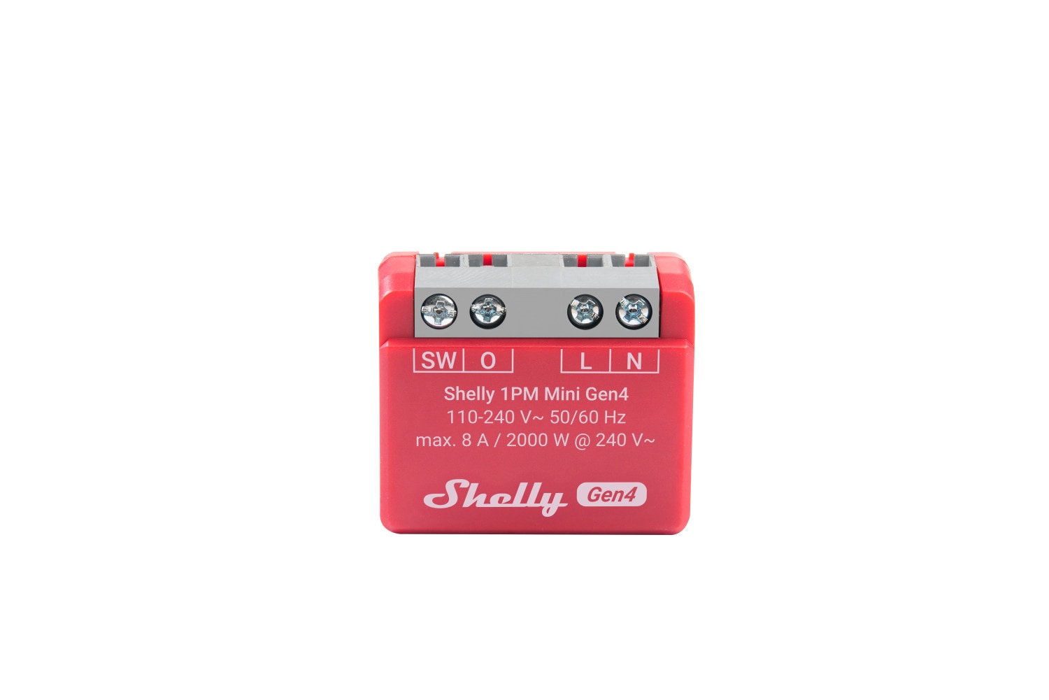 Shelly 1PM Mini Gen4 Unterputz Relais max 8A 1 Kanal WLAN, Bluetooth, Matter, Zigbee Smart-Schalter 2er Pack
