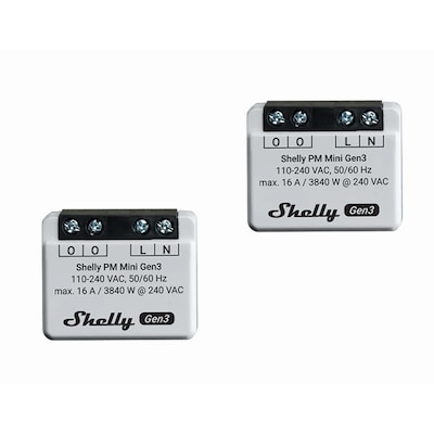 Shelly Unterputz PM Mini Gen. 3 WLAN, BT 2er Pack