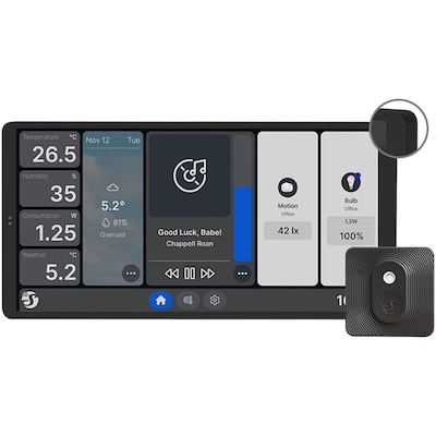 Shelly Unterputz Wall Display X2 Black + Blu H&T Black