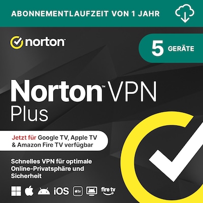 Norton LifeLock VPN Plus ND No Privacy Monitor 10GB CE 1 Nutzer/5Geräte/1Jahr DE ESD