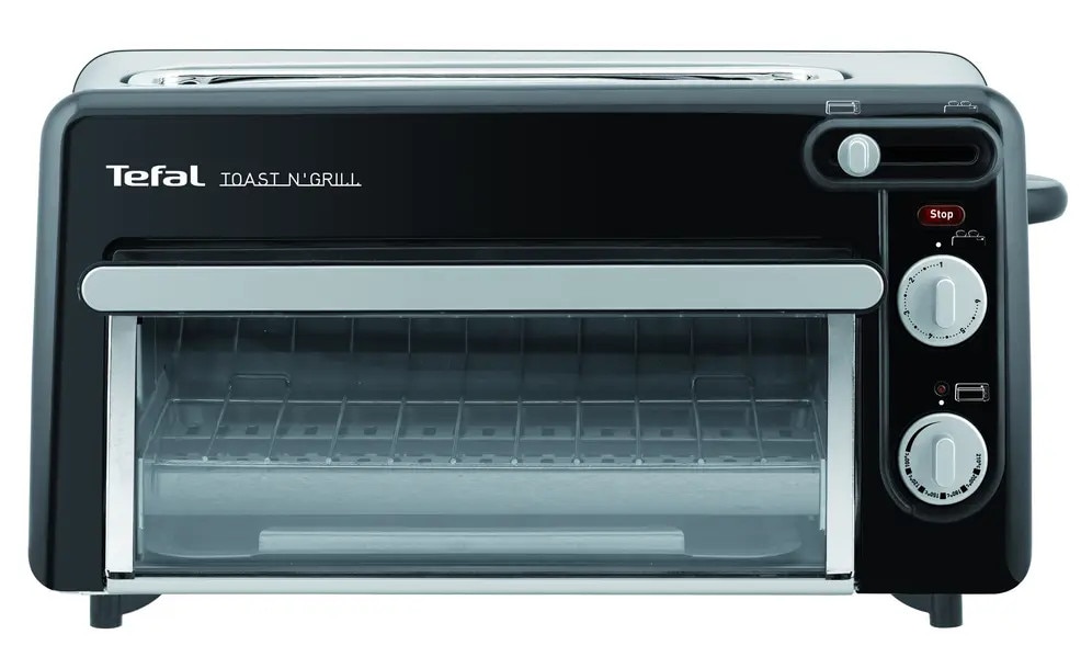 Tefal Schwarz Alu Matt Aluminiumfarben Minibackofen "Tl6008 Toast N’ Grill" Sehr Energieeffizient Und Schnell 1300 Watt von Baur - Image 4