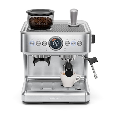Chefman Crema Supreme Espressomaschine mit Mahlwerk
