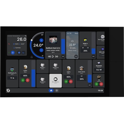 Shelly Wall Display XL schwarz Smart-Home-Bedienpanel 25cm (10,1")