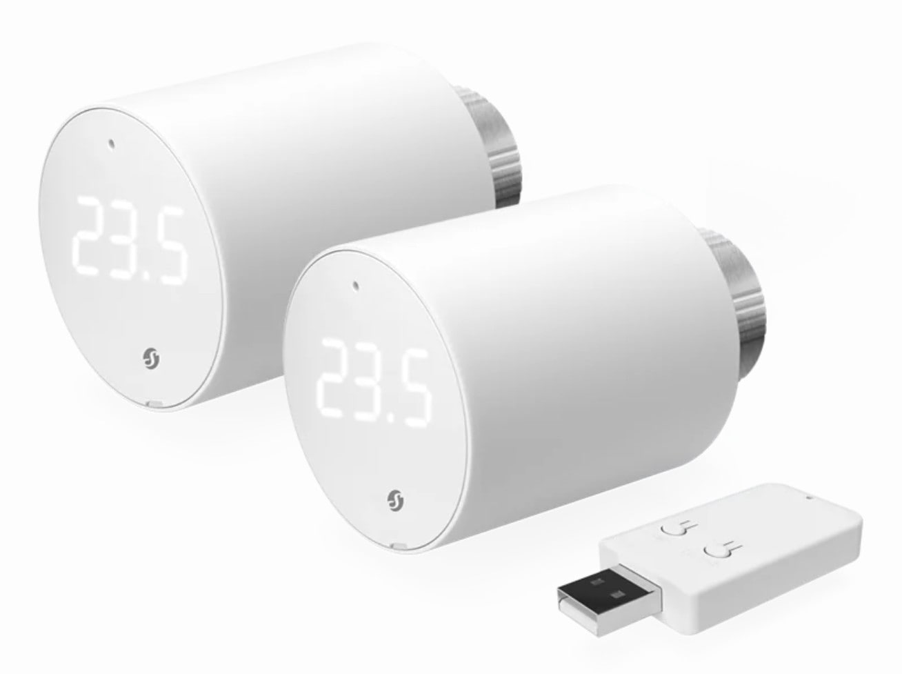 Shelly 2x Blu TRV & Blu Gateway Gen3 Thermostat BT WLAN + Gateway