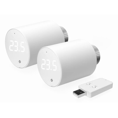 Shelly 2x Blu TRV & Blu Gateway Gen3 Thermostat BT WLAN + Gateway