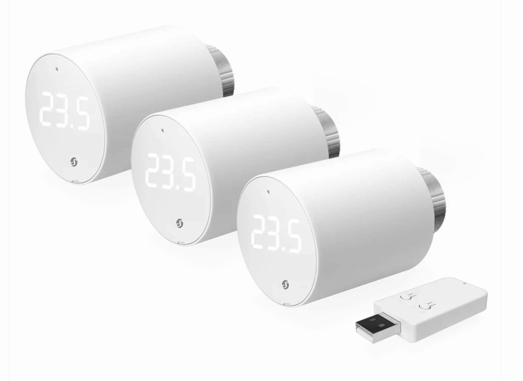 Shelly 3x Blu TRV & Blu Gateway Gen3 Thermostat BT WLAN + Gateway