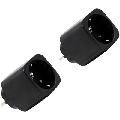 Shelly Plug M Gen3 Black Smarter Zwischenstecker WLAN/BT 2er Set schwarz